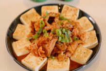 Tofu with Stir-fried Kimchi and Pork Belly (Dubu Kimchi)